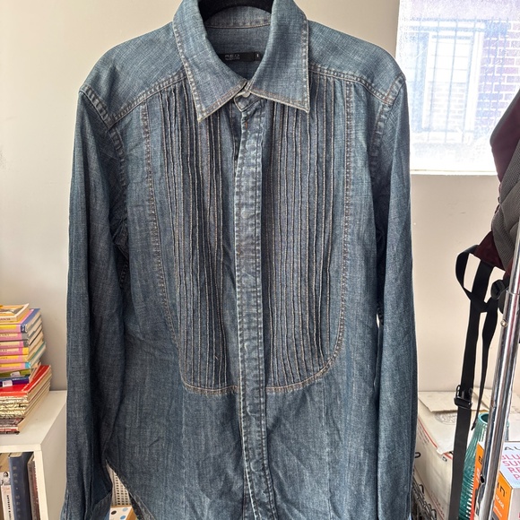 Valentino denim button-up - Picture 2 of 5